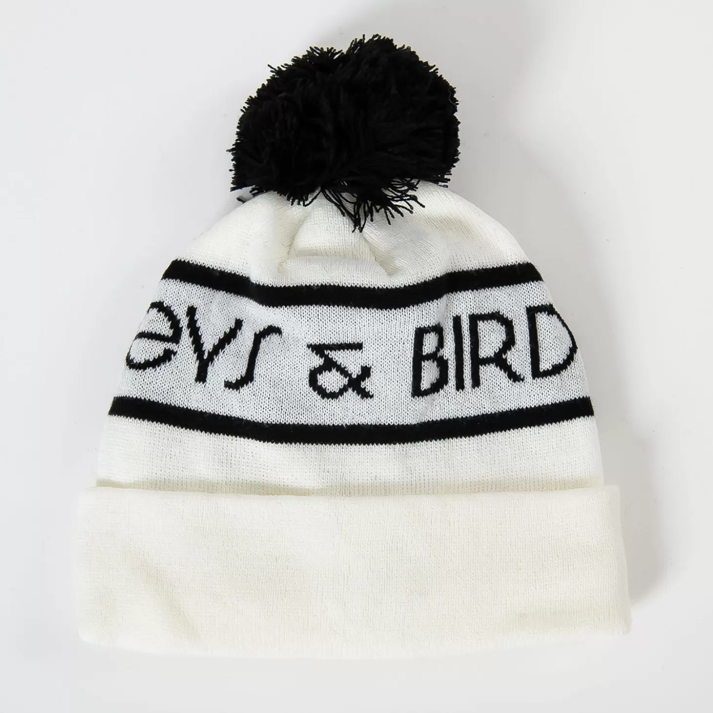 Bogeys & Birdies Bobble Hat White Black Fashion