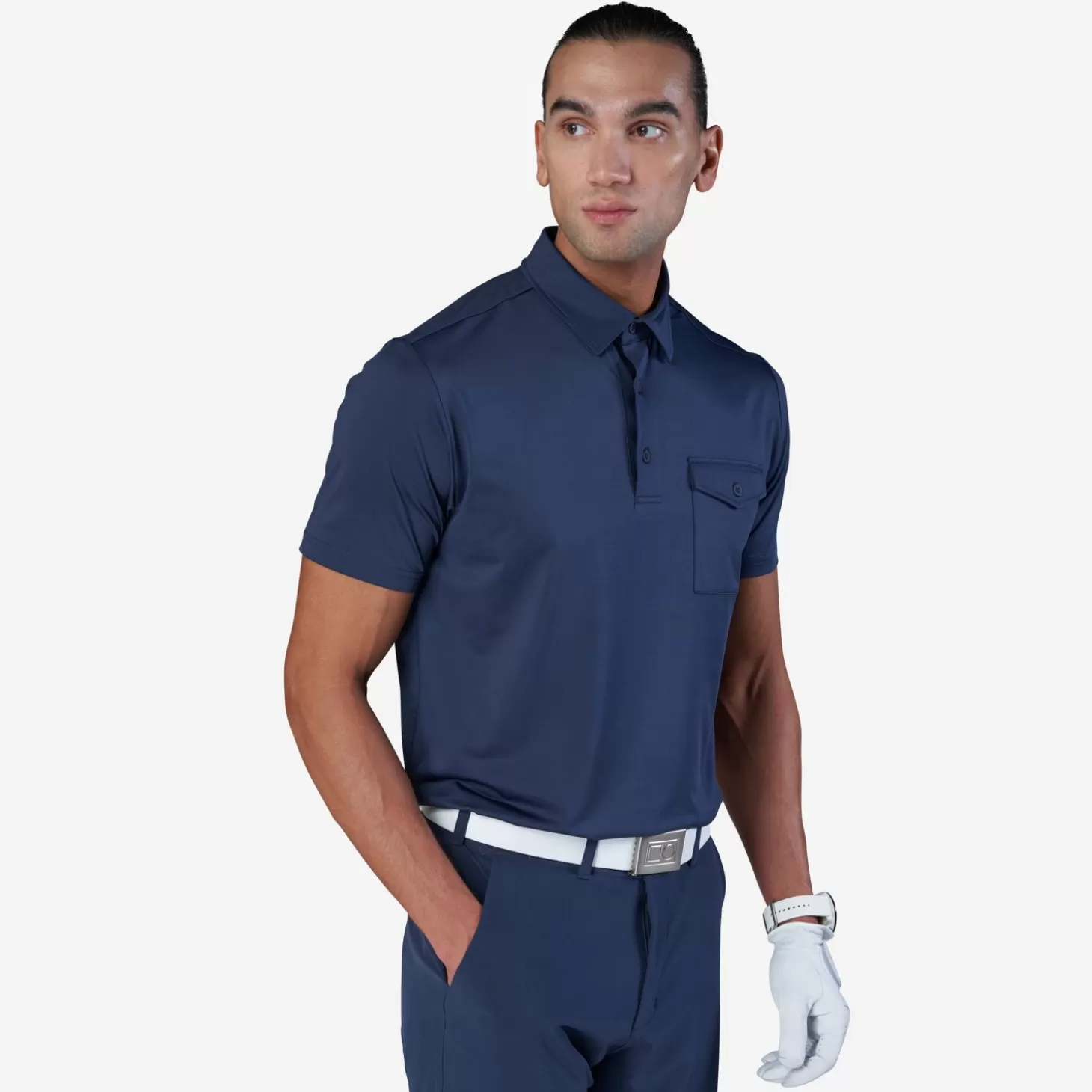 Bogeys & Birdies M Tech Pocket Pique Blue Flash Sale