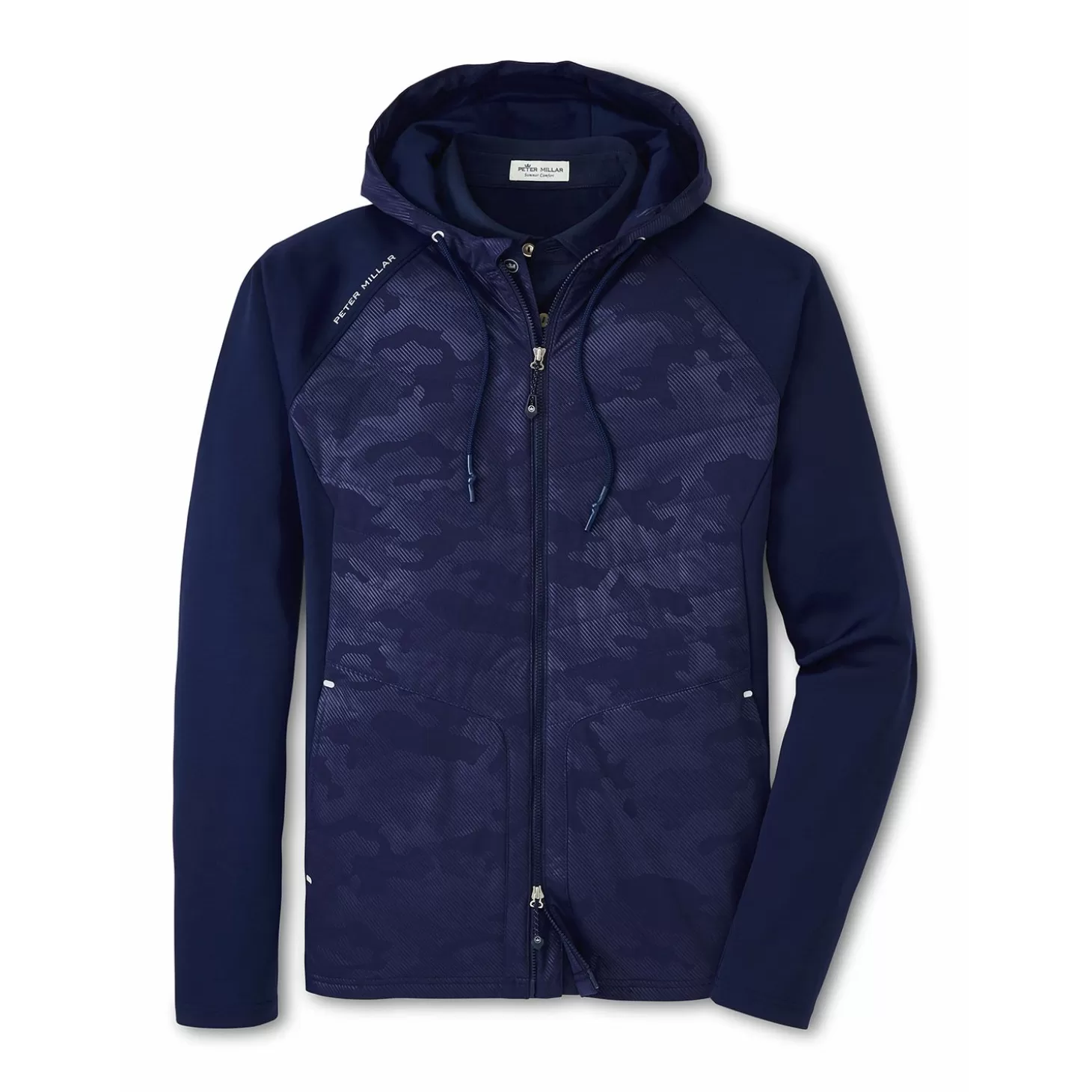 Peter Millar Merge Hybrid Hooded Blue Outlet