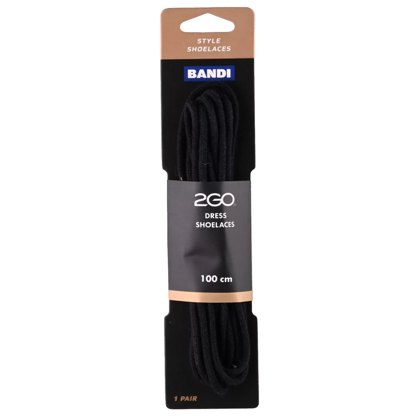 2GO Skoband 155 Svart 100Cm Store