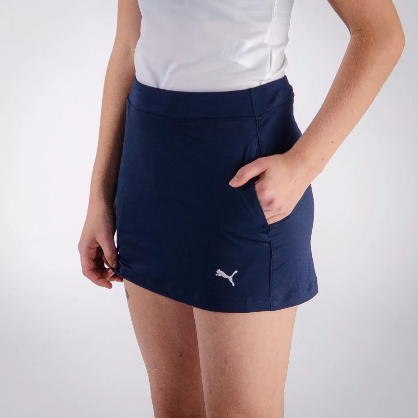 Puma Skort Solid Knit Jr Blue Discount