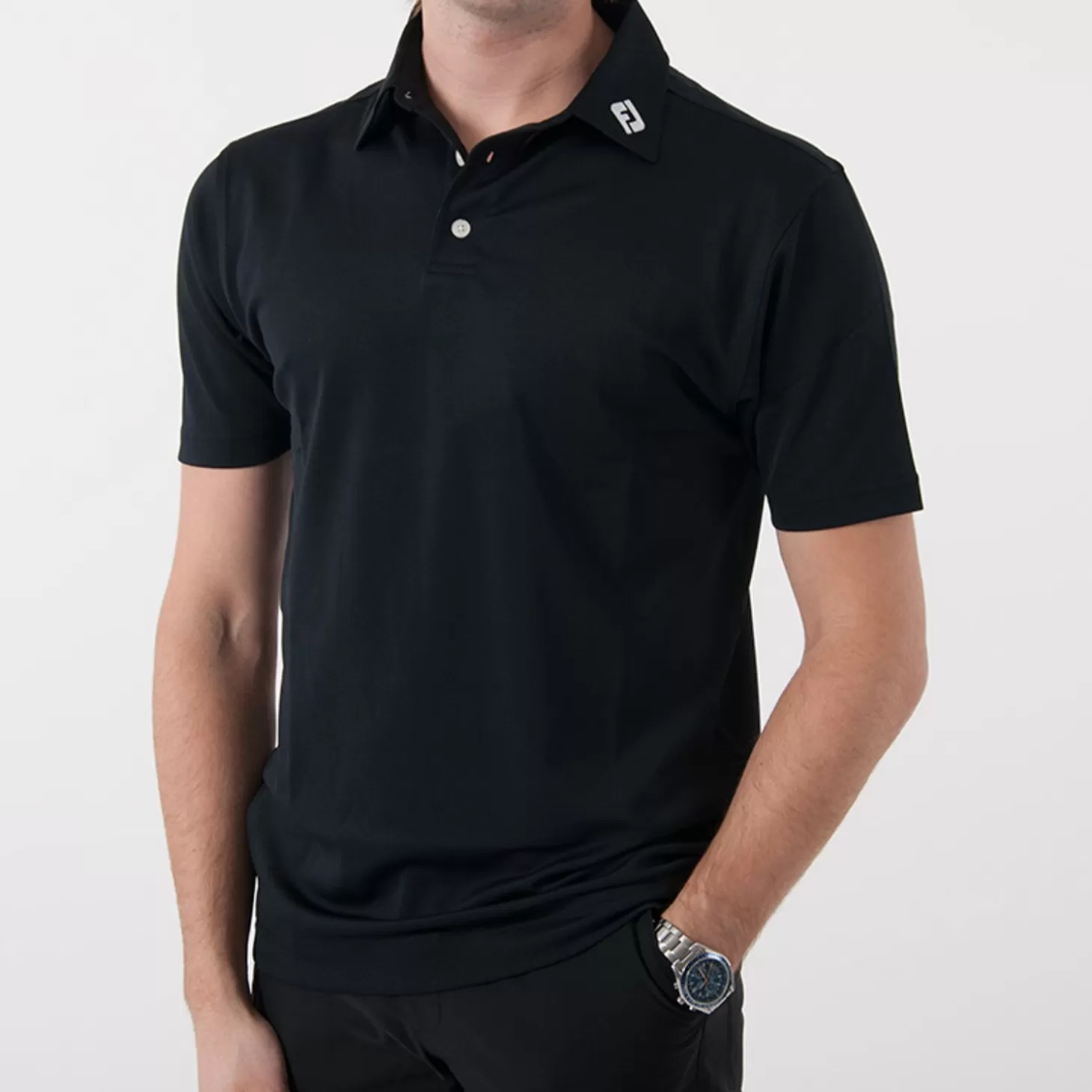 FootJoy Solid Stretch Tour Black Store