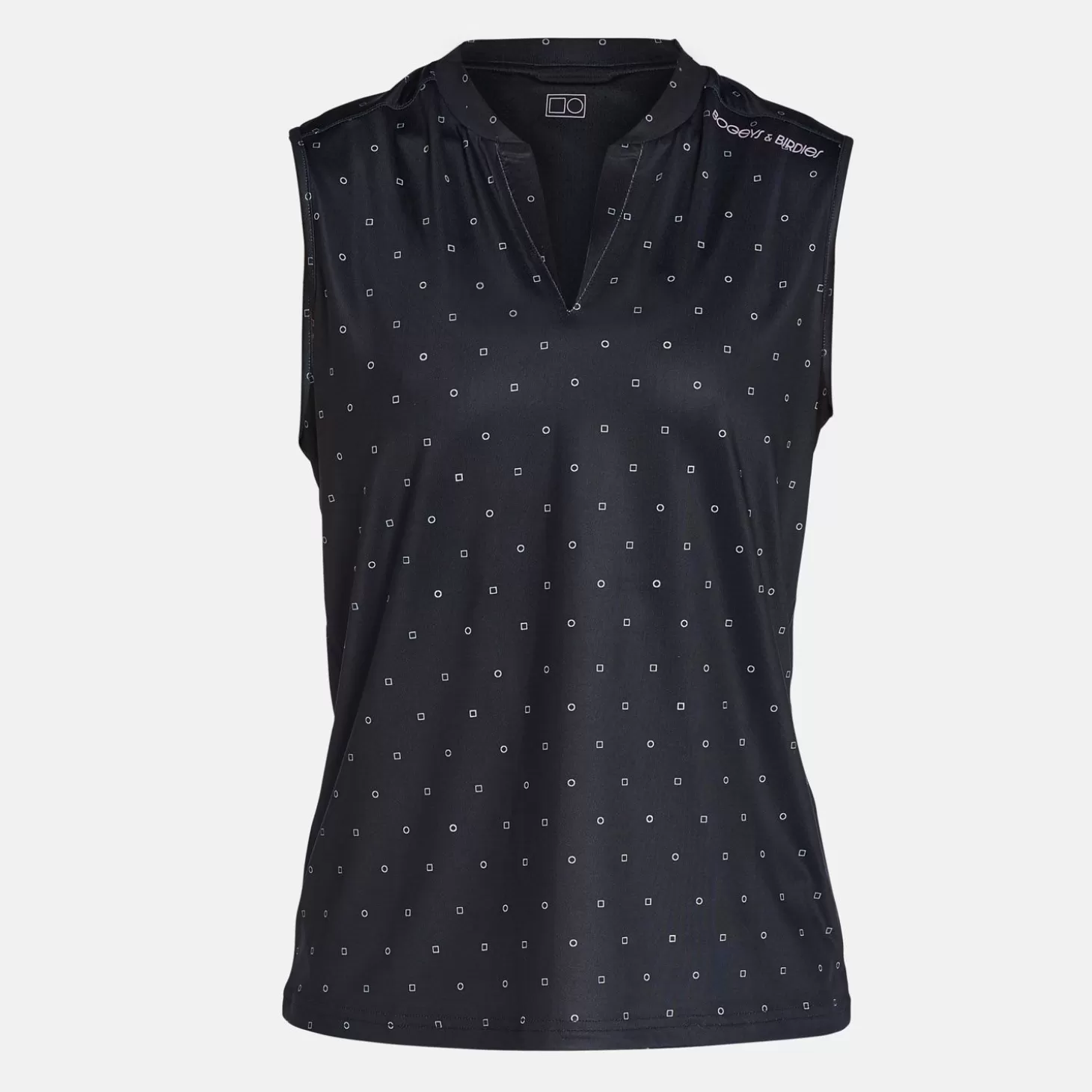 Bogeys & Birdies Tech Blade Sl V-Neck Aop Black Flash Sale