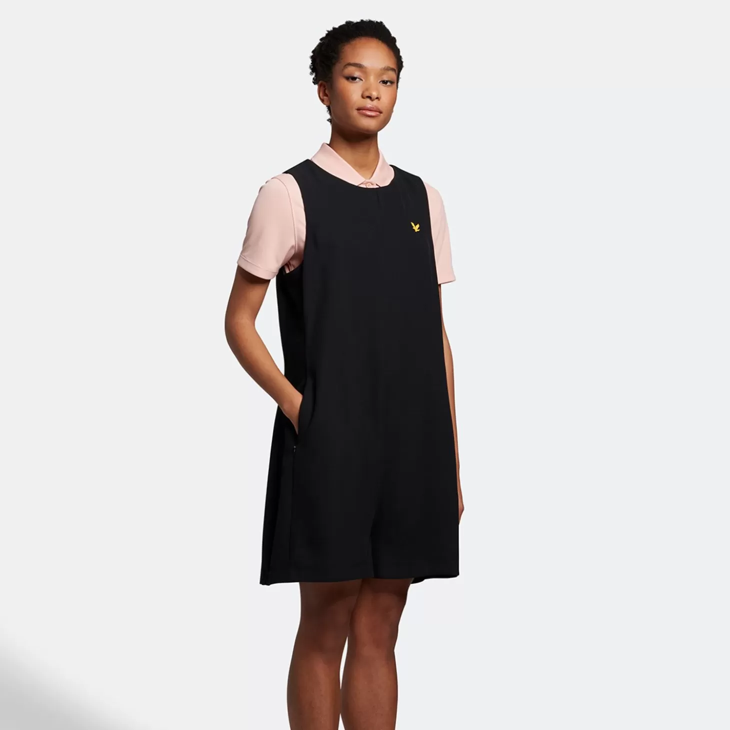 Lyle & Scott The Christina Playsuit Dress Black Flash Sale