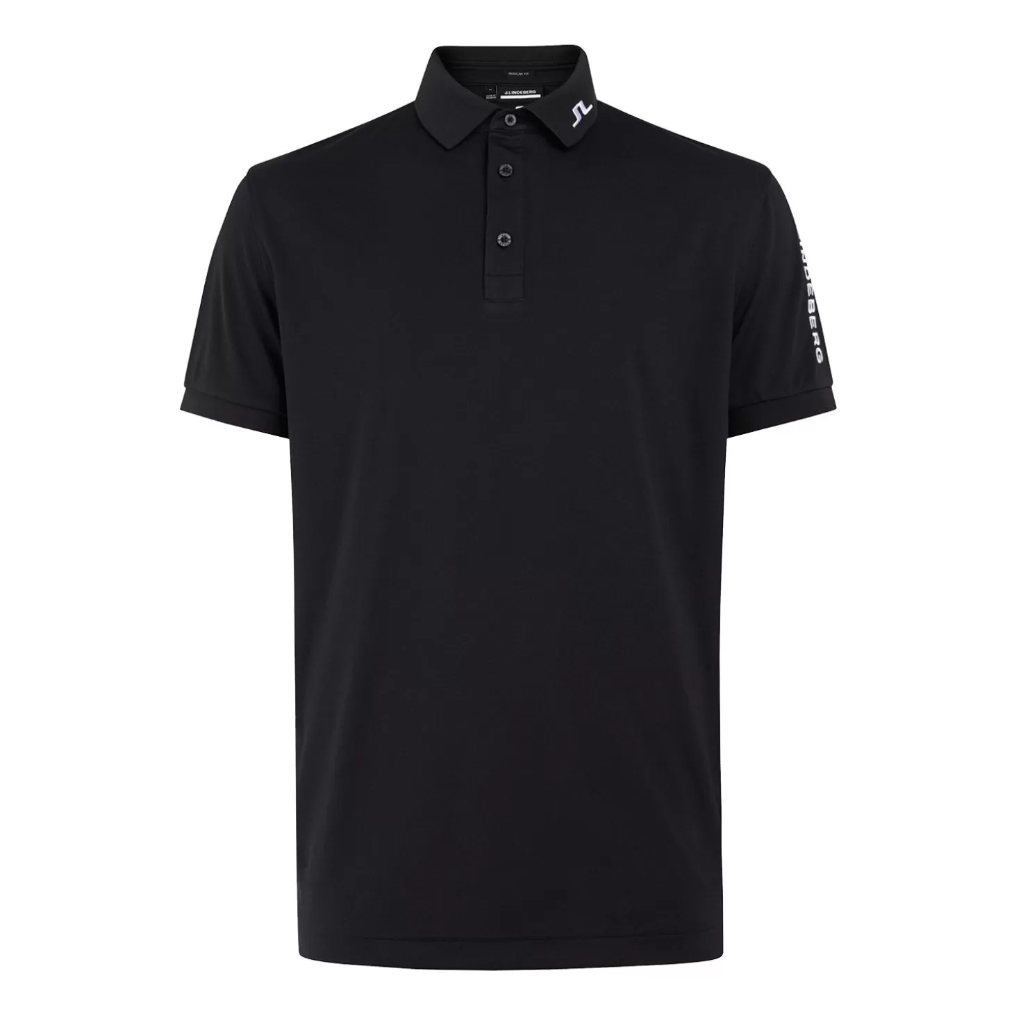 J.Lindeberg Tour Tech Reg Fit Golf Polo Black Online