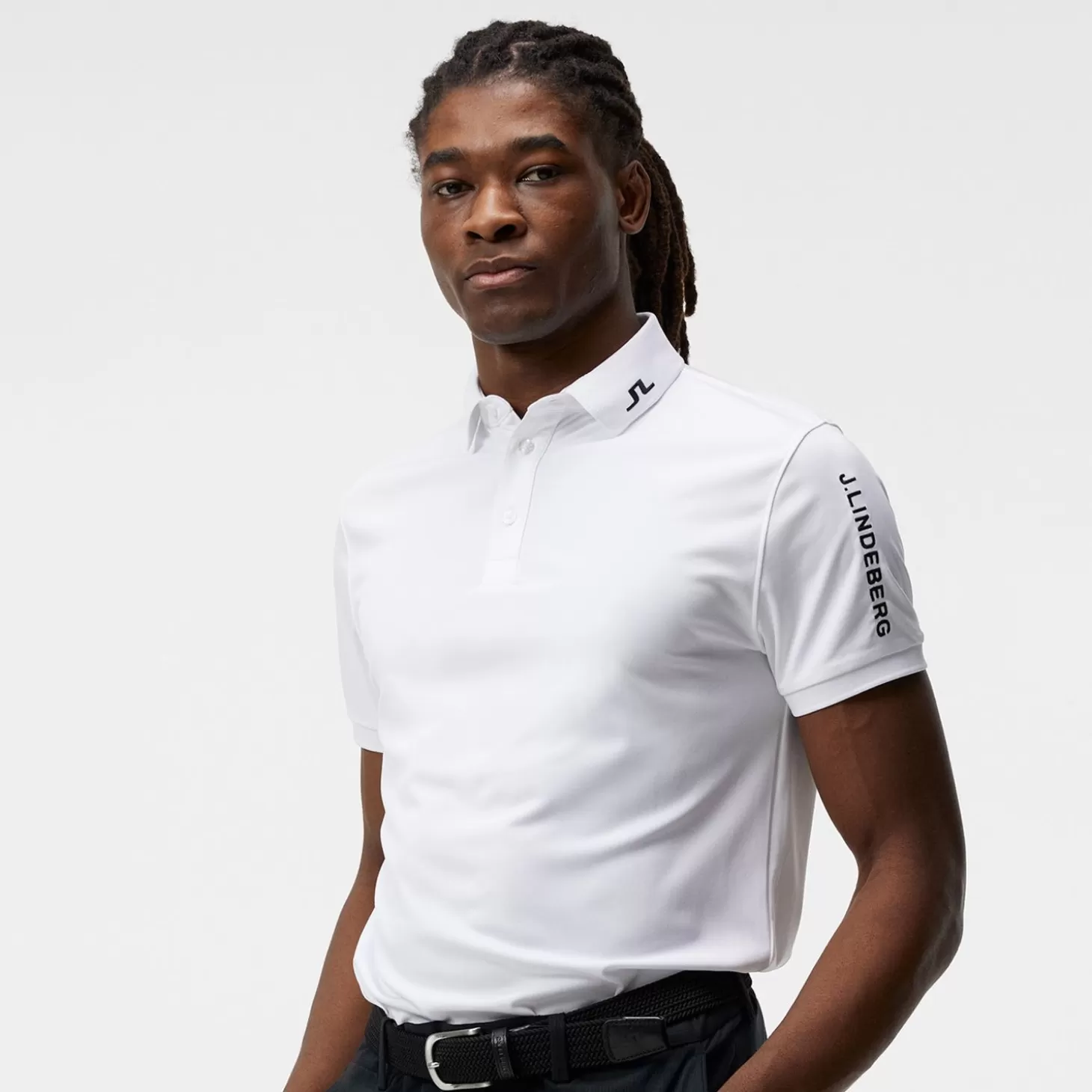 J.Lindeberg Tour Tech Reg Fit Golf Polo White Online