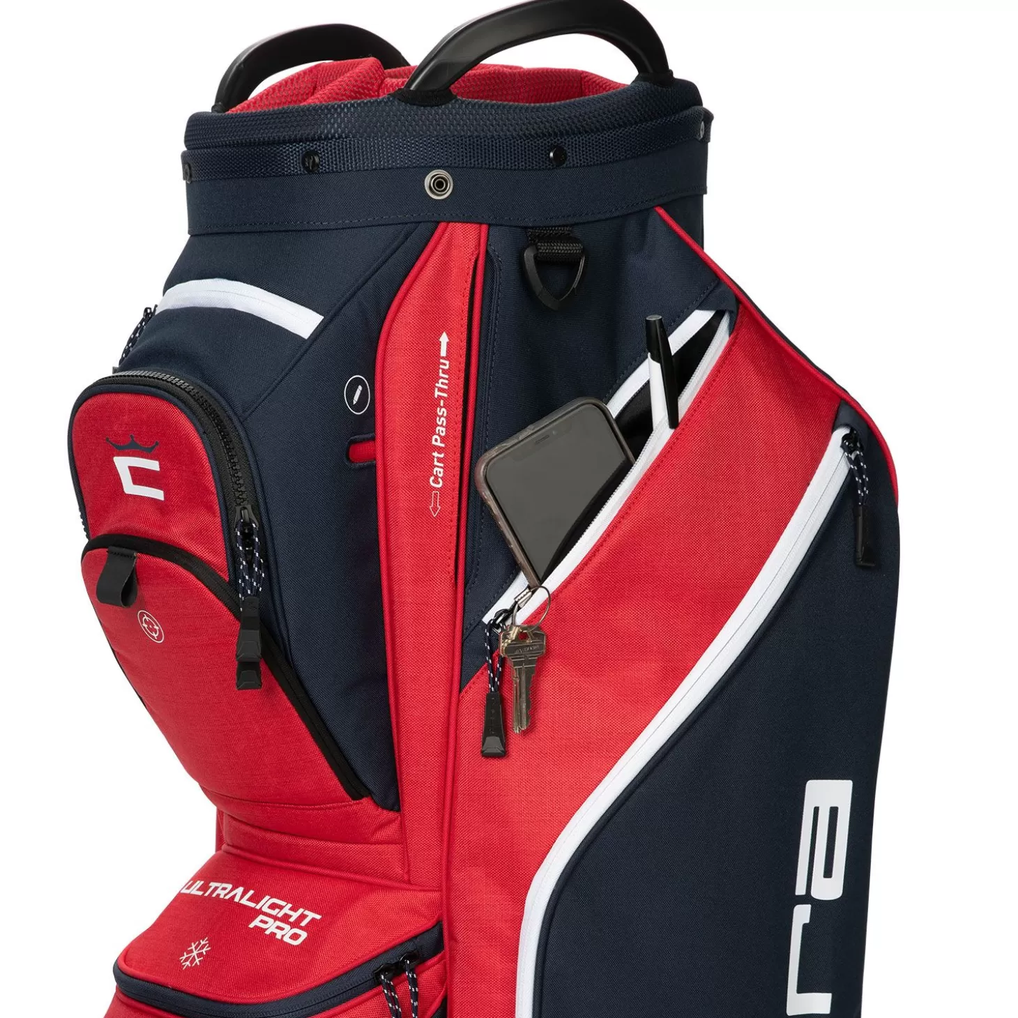 Cobra Ultralight Pro Cart Bag Blue Red White Sale