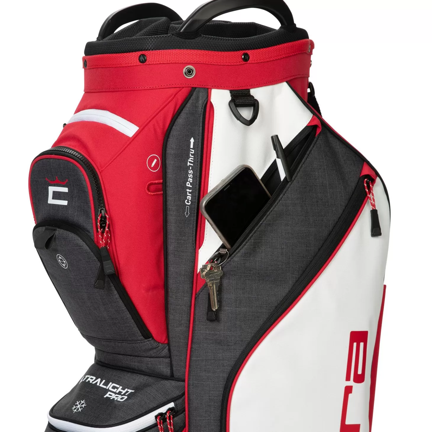 Cobra Ultralight Pro Cart Bag Red Outlet