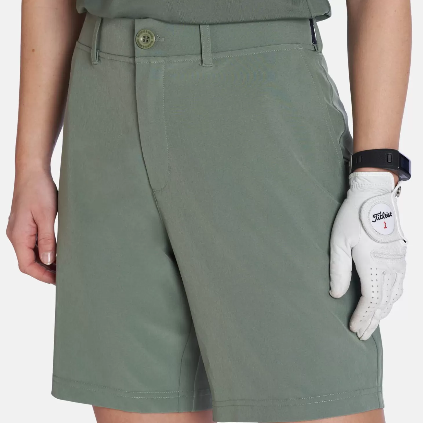 Bogeys & Birdies W 4-Way Stretch Short Green Flash Sale