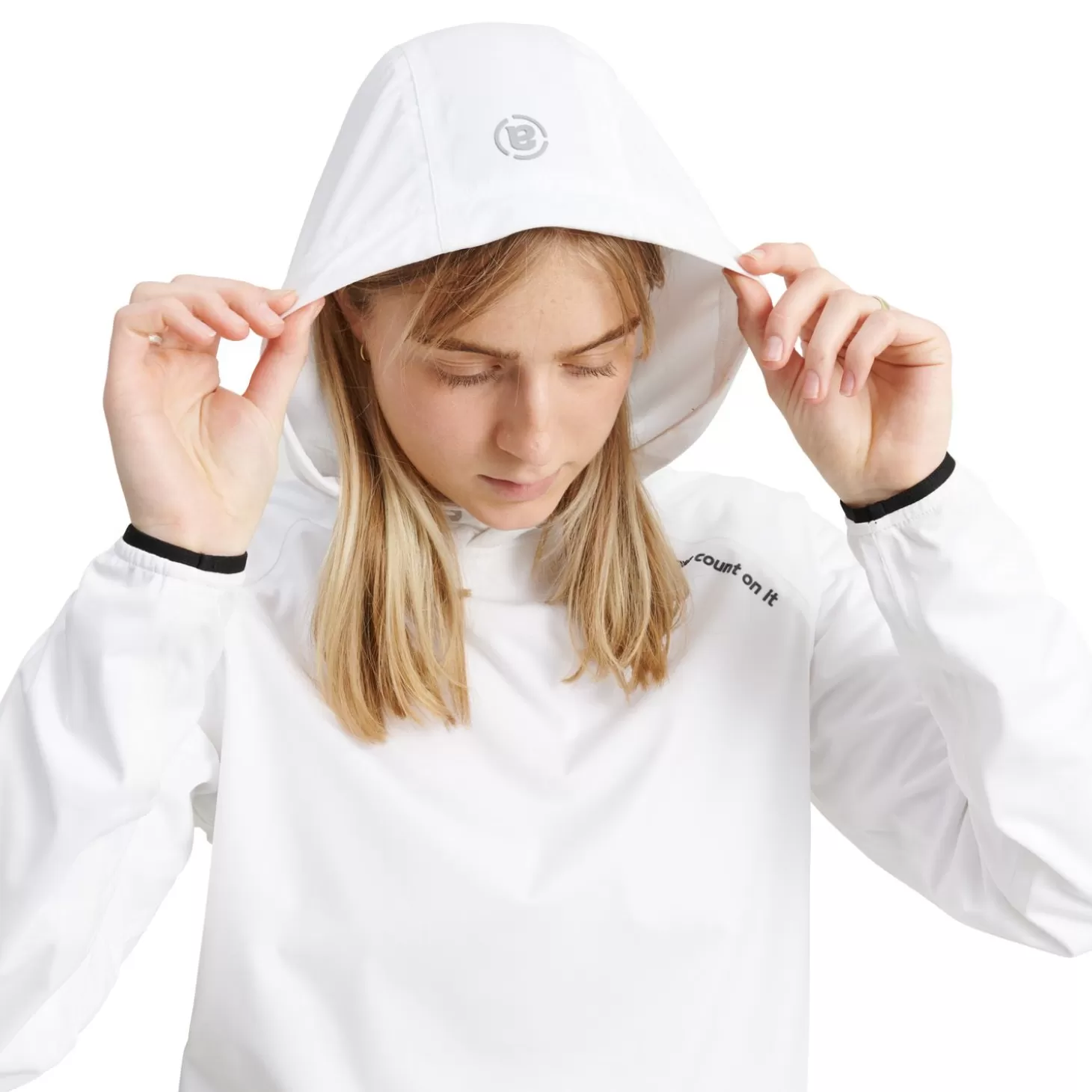 Abacus W Bounce Waterproof Hoodie White Clearance