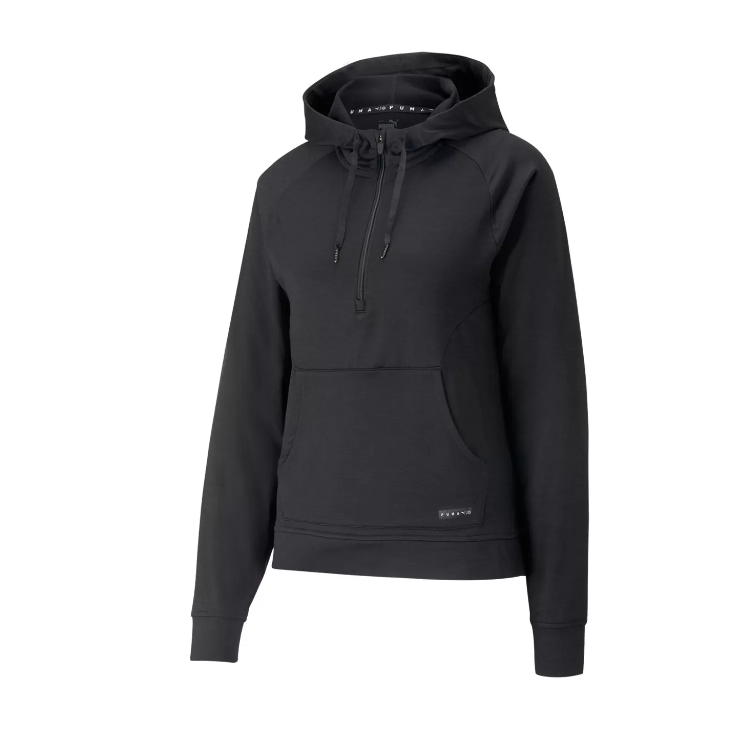 Puma W Hooded Cloudspun 1/4 Zip Gray Best Sale