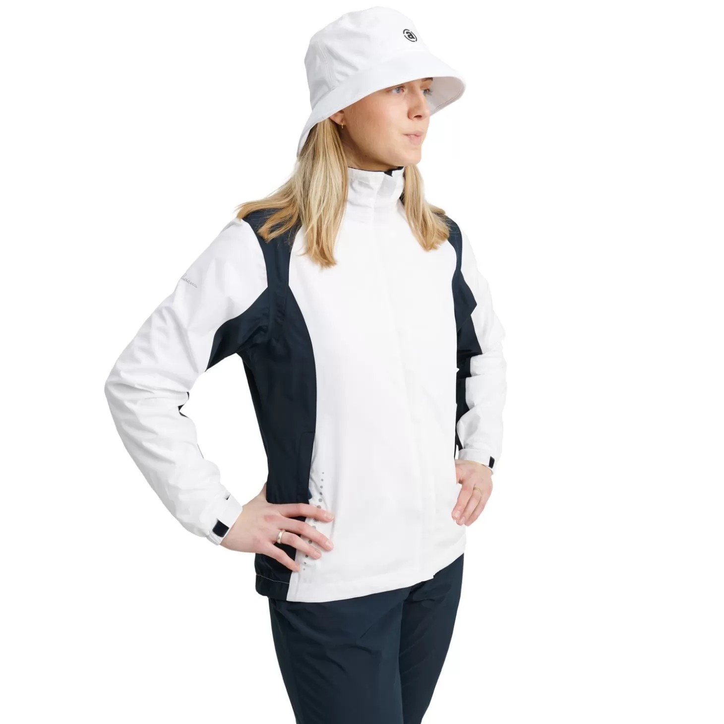 Abacus W Links Stretch Rainjacket White Hot