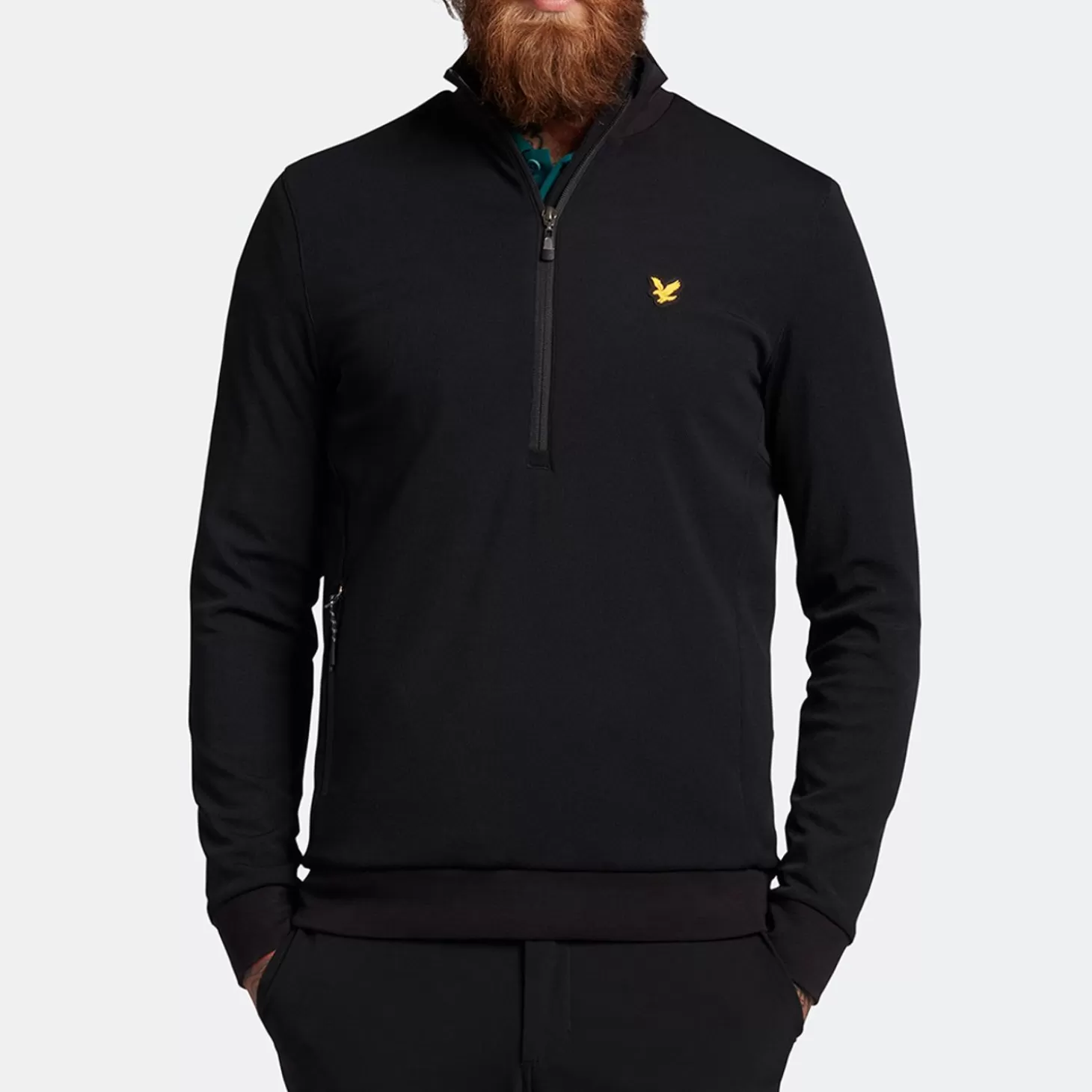 Lyle & Scott Windshield 1/2 Zip Black Sale